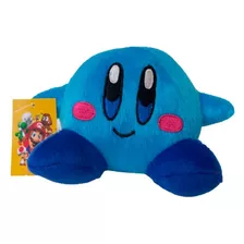 Pelúcia Turma Mario Bros Kirby Azul (16 Cm) 