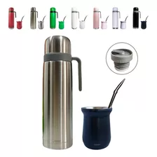 Combo Termo 1 L + Mate + Bombilla Acero Inox Comet I Css®