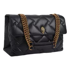 Bolso De Hombro Kurt Geiger London Grande Soho Cuero Negro