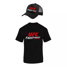 Ufc Fighting Camiseta + Gorra Camionera Combo Sport