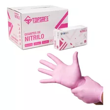 Guante Nitrilo Rosado Cj 100 Und 