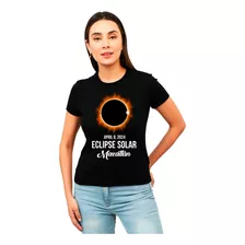 Playera Eclipse Solar 2024 Luna Diseño 18 Playeras Beloma