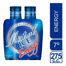  Pack 4 Cóctel Mistral Ice Energy Botella De 275cc