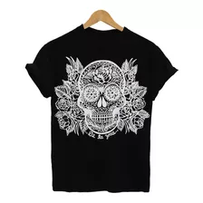 Combo X2 Remeras Xxl Calavera Negra Y Rosa Tradi Blanca