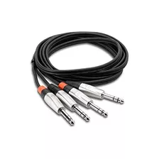 Cable Doble Pro Hss020x2 Conectores Trs De 1/4 De Pulga...