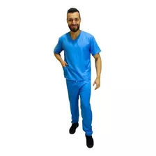 Pijama Cirúrgico Scrub Masculino Microfibra Gabardine