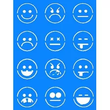 Régua Bujo Bullet Journal Planner Gabarito Emoji