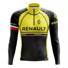 Camisa Ciclismo Masculina Manga Longa Renault Uv 50+