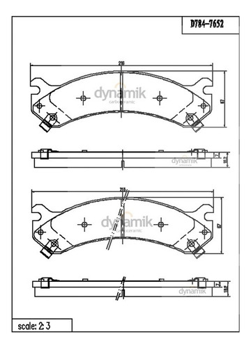 Balatas Severe Duty Del Hummer H2 V8 6.0l 03/07 Dynamik Foto 2