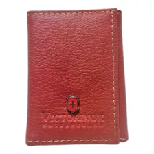 Billetera Cartera Caballero Tri-fold En Piel Envío Gratis