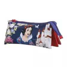 Estojo Escolar Triplo Infantil Dmw 37319 Branca De Neve Cor Vermelho