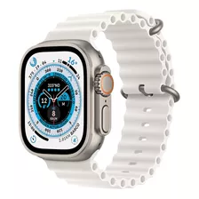 Apple Watch Ultra Gps + Celular - Caja De Titanio 49 Mm - Correa Ocean Blanca