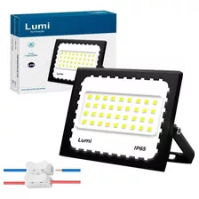 Kit 10 Luminária Mini Refletor Led Holofote 100w Bivolt Lumi Cor Da Carcaça Preto Cor Da Luz Branco-frio 110v/220v