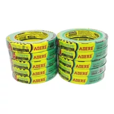 10 Fita Crepe Automotiva Verde 18mmx50m Adere Profissional