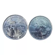 Monedas Mundiales Usa 25 Cent Connecticut Parques Nacio 2020