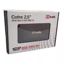 Cofre De Aluminio Para Disco Duro Sata 2.5 Usb 2.0 Utek