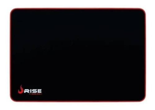 Mouse Pad Gamer Rise Mode Gaming Zero De Fibra E Borracha G 290mm X 420mm X 3mm Preto/vermelho