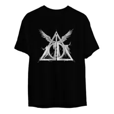 Camisa Camiseta Gola Redonda Harry Potter Reliquias Da Morte