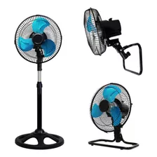 Ventilador 10'' 3 En 1 Pie/piso/pared Star Trak Stp31-10n