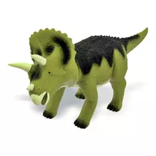 Dinossauro Articulado Com Som Triceratopo E Filhote Vinil