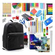 Kit Completo Material Escolar Ensino Fundamental Menino Full