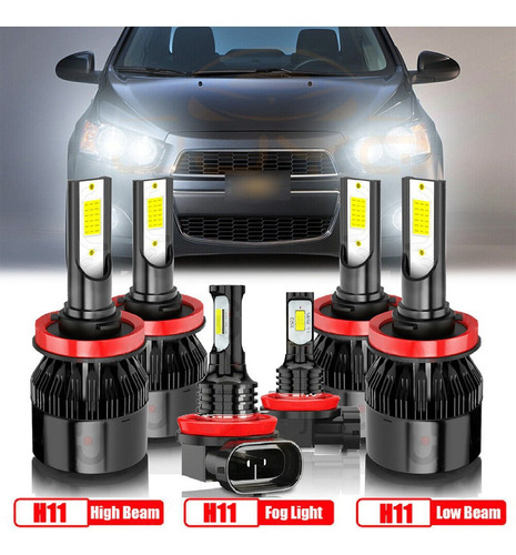 Para Chevrolet Led Kit De Haz Alto/bajo H9 H11 14000lm 120w Foto 2