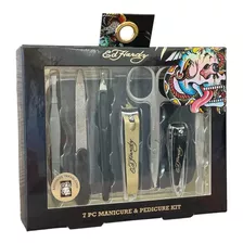 Estuche Ed Hardy Kit Manicure Pedicure X 7 Herramientas