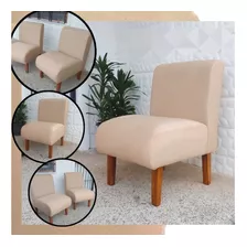 Butaca Silla Sillon Sin Brazos Tapizada 