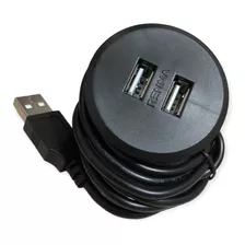 Tomada Com 2 Usb De Embutir Pop Renna 5v 35mm Para Mesa Sofá