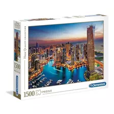 Puzzle Rompecabeza Dubai Marina X 1500 Piezas Clementoni 