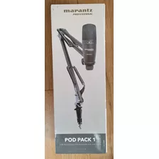 Microfono Condensador Usb Marantz Pod Pack 1 Con Soporte New