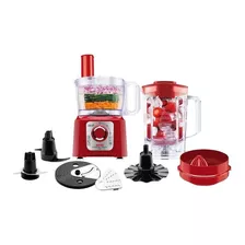 Multiprocessador Arno Multichef 7 Em 1 Mp74 700w Vermelho 127v