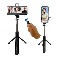 Tripé Bastão De Selfie Com Led Para Celular Com Bluetooth