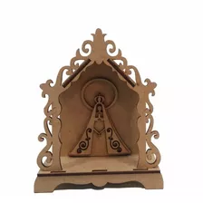 Kit Com 30 Oratório Capela Nossa Senhora Pequeno Mdf Santo