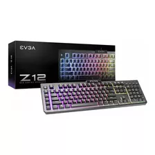 Teclado Gamer Evga Z12 Rgb Color Membrane Español