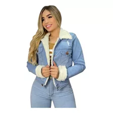 Jaqueta Jeans Clara Com Pelinho 23 Graus 3518