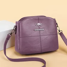 Bolsa Feminina Couro Macio Com Grande Capacidade