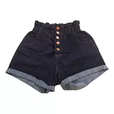 Short Jeans Plus Size Feminino Cintura Alta Cós De Elástico