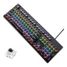 Teclado Mecánico Gamer Retroiluminado Switch Teclas Redondas