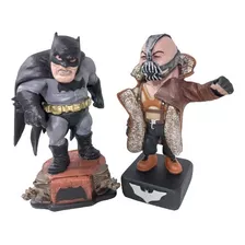 Estátua Boneco Action Figure Batman + Bane Resina Kit C/2