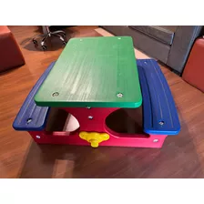 Mesa Mesiita Camping O Picnic Infantil Para Interior O Exter