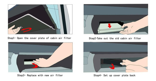 3 Pack Filtro De Aire Para Toyota / Lexus / Mazda, Reemplazo Foto 4
