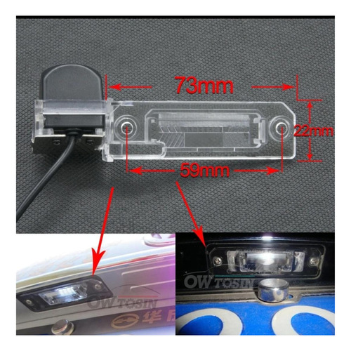 Camara De Reversa En Luz De La Placa Volkswagen Passat Foto 2