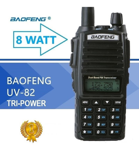 8w Dos Radios Baofeng Uv-82 Hp + 2 Antena Tactica 48 Cms Foto 4