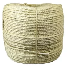 Corda Sisal 5mm Rolo Com 100mts Artesanato Arranhador Gato