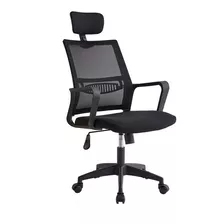 Silla De Escritorio Su Ferretería Online 294h Ergonómica Negra Con Tapizado De Cuero Sintético