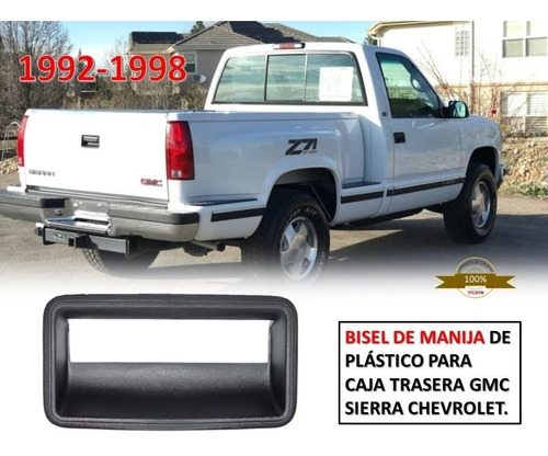 Bisel De Manija Para Caja Trasera Sierra Gmc 1992-1998. Foto 2