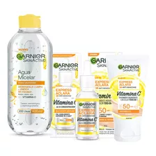 Garnier Skin Active Kit Express Aclara: Sérum, Todo En 1 Ton