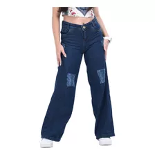 Calça Jeans Wide Leg Infantil Juvenil Feminina Pantalona Top