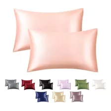 Funda Almohada Satin Saten Tipo Seda Set X2 Unids 100 O 76cm